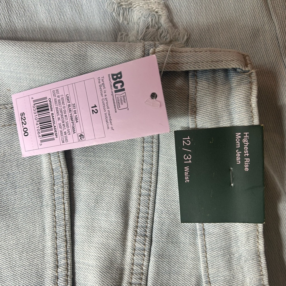 Wild Fable High-Rise Light Blue Ripped Jeans